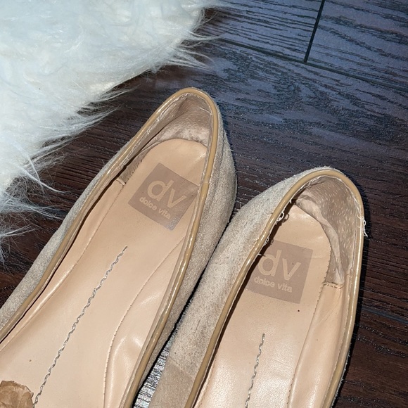 Dolce Vita Steel Cap Toe Suede Flats - Picture 3 of 4